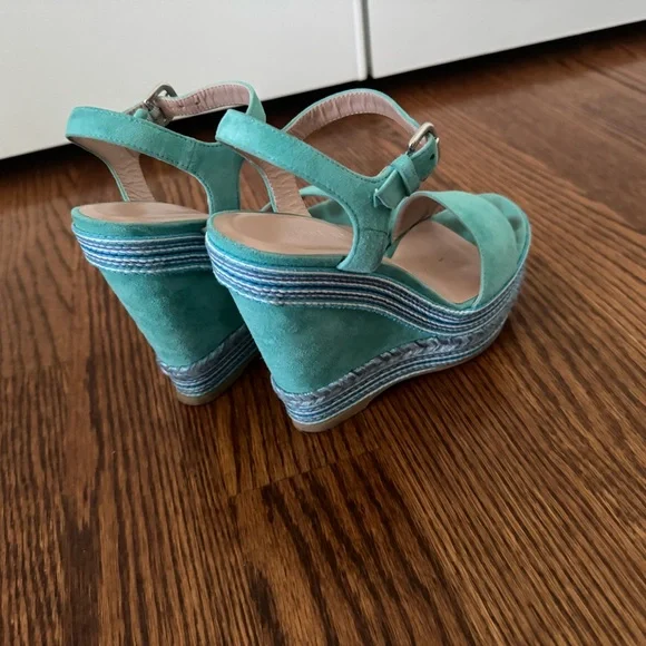 Stuart Weitzman wedge sandals - size 5.5 - Picture 7 of 9